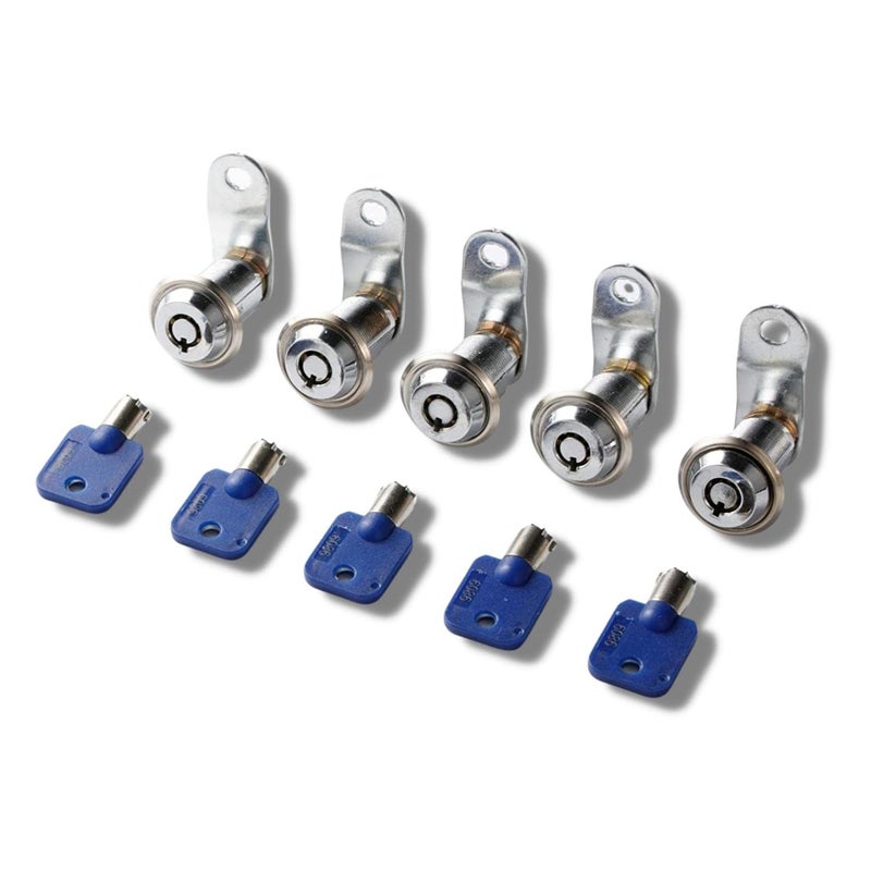 Sintron General Lock Replacement Length 0.75" inch 19mm 5 Pack, Keyed Alike Tubular Lock Cam Lock RV Storage Lock Barrel Lock Cylinder Lock for Locker Cupboard Drawer Cabinet Toolbox Arcade Machine - Image 1